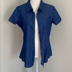 women’s denim button down